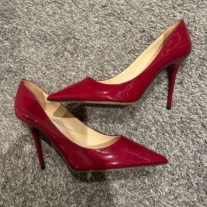 Jimmy Choo Angels red pointed toe pump